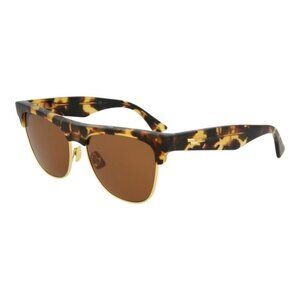 Bottega Veneta Unisex Square/Rectangle Havana Havana Brown Fashion Designer
